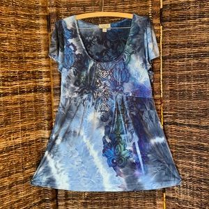 Cute smock top. One World, size L.